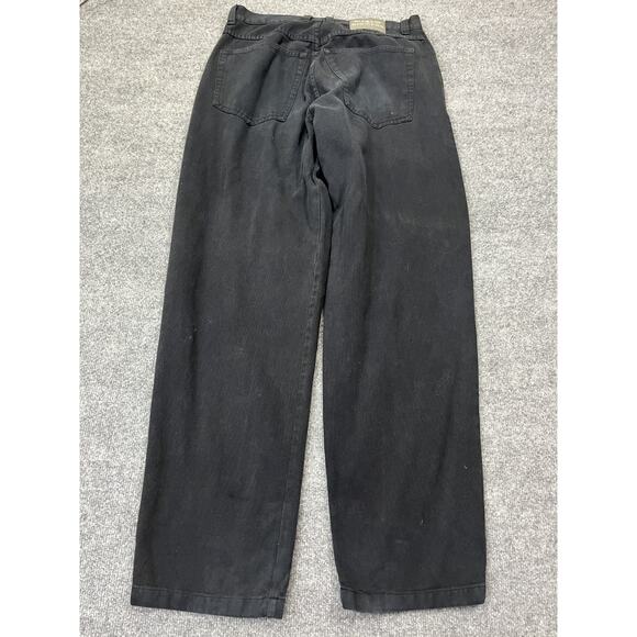 KIKWEAR 90s Denim Y2K Skater Baggy Wide Leg Jeans 34x33 Streetwear Raver Hip Hop - Picture 2 of 13